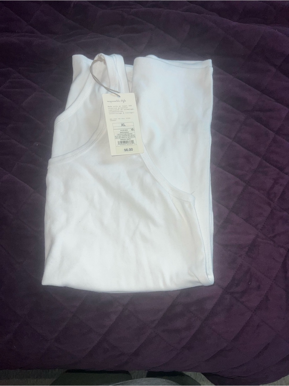 a new day White Tank Top